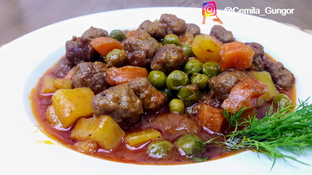 Kıymalı Bezelye Yemeği Nasıl Yapılır /Köfteli Bezelye Yemeği Tarifi/Kıymalı Yemekler/yemek tarifleri