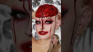 Amazing Makeup Transformation 👻 #halloween #makeup #viral