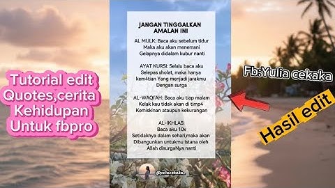 Tutorial edit Quotes,kata kata,cerita kehidupan cocok buat untuk fbpro #tutorialeditvideocapcut 