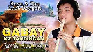 Video thumbnail of "GABAY - Raya and The Last Dragon Movie (KZ TANDINGAN) Flute Recorder Cover with Easy Letter Notes"