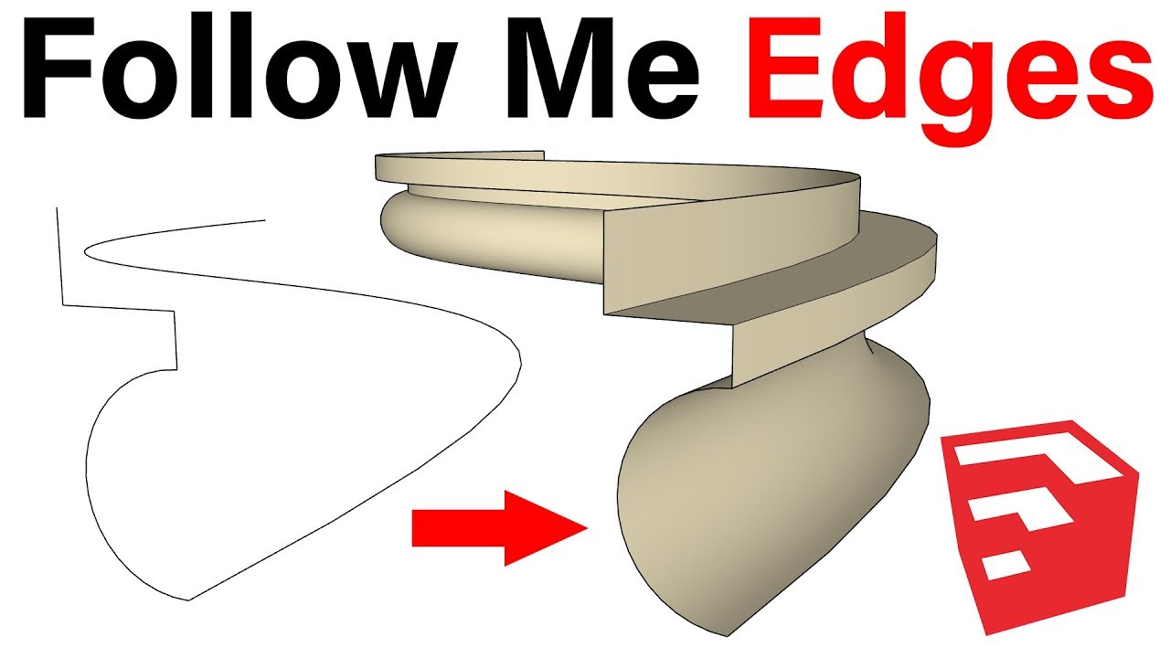 Follow Me Edges In Sketchup Youtube