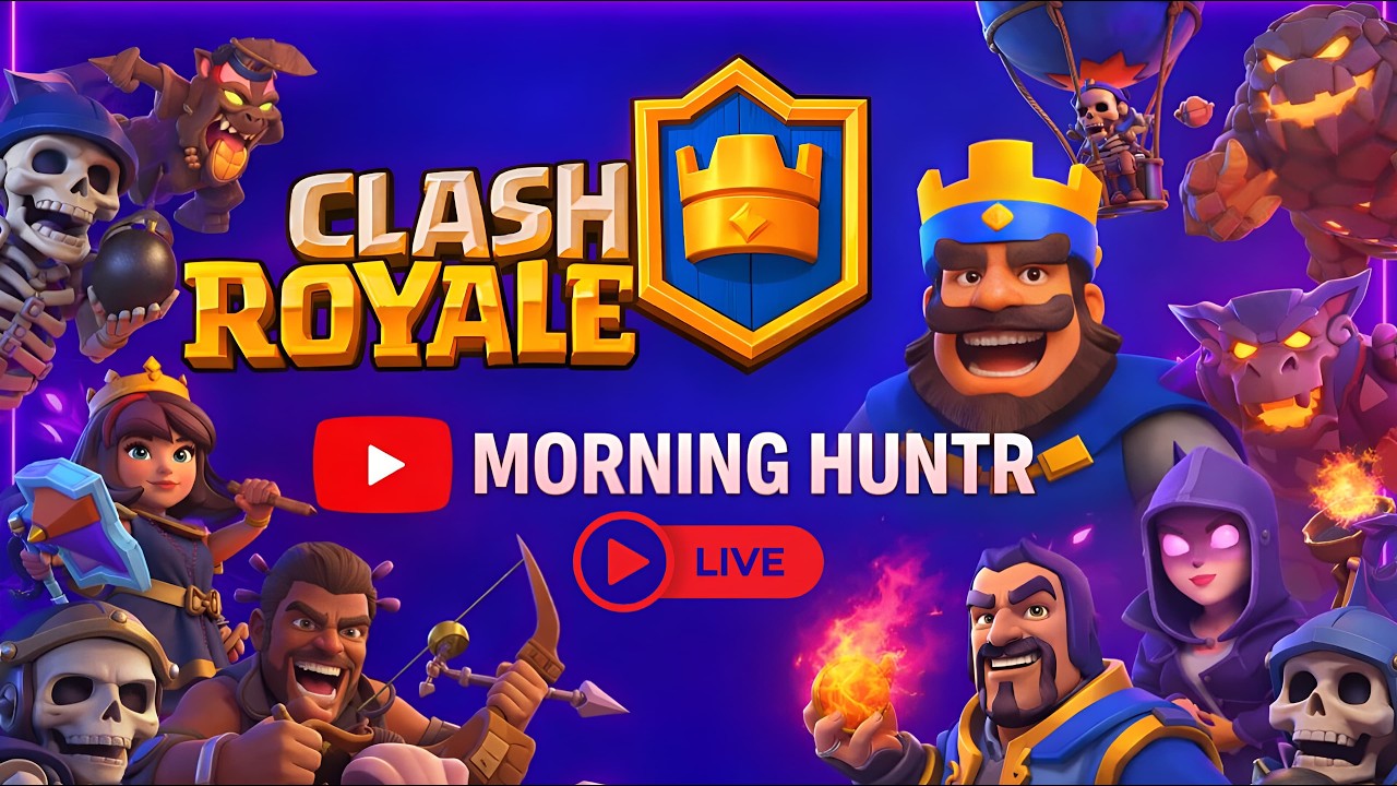 Day 67 of trophy Push 🔥 #clashroyale #live