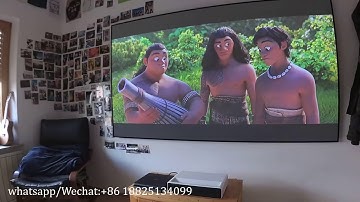 XYScreen ALR UST PET Crystal frame screen with xiaomi laser ust projector