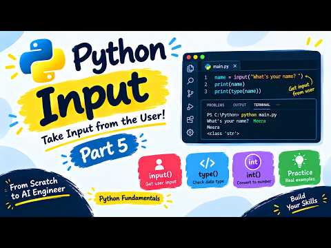 Python Input() Explained | Part 5 | Python for Beginners