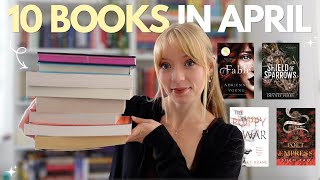 The 10 books I read in April (finally reading intimidating books!)