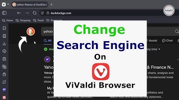 Find and Change Default Search Engine on Vivaldo Browser