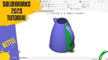 Kettle in SolidWorks | SolidWorks Tutorial | SolidWorks Surface Modeling