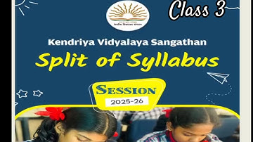 KVS Klas 3 Opgesplitst lesprogramma 2025-26 #seenuprt #syllabus #kvs #klas3 #viralvideo