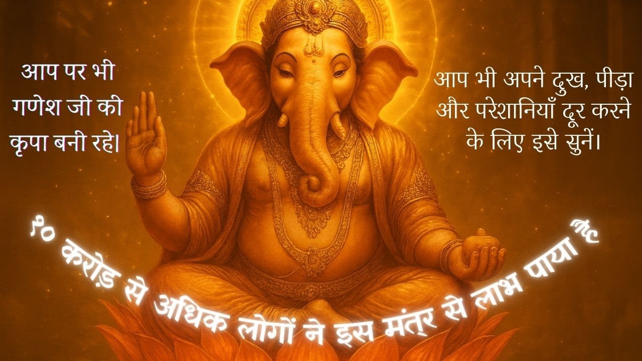 ॐ गण गणपतये नमो नमः | शक्तिशाली गणेश भजन  | दुख–बाधा दूर करने वाला #गणेशमंत्र #गणेशभजन #गणेशजी