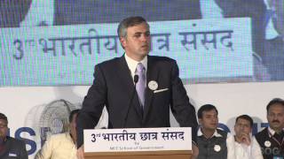 Shri. Omar Abdullah - 3rd BCS "Session 3: Politics- Dont Hate, Be a Part of It"