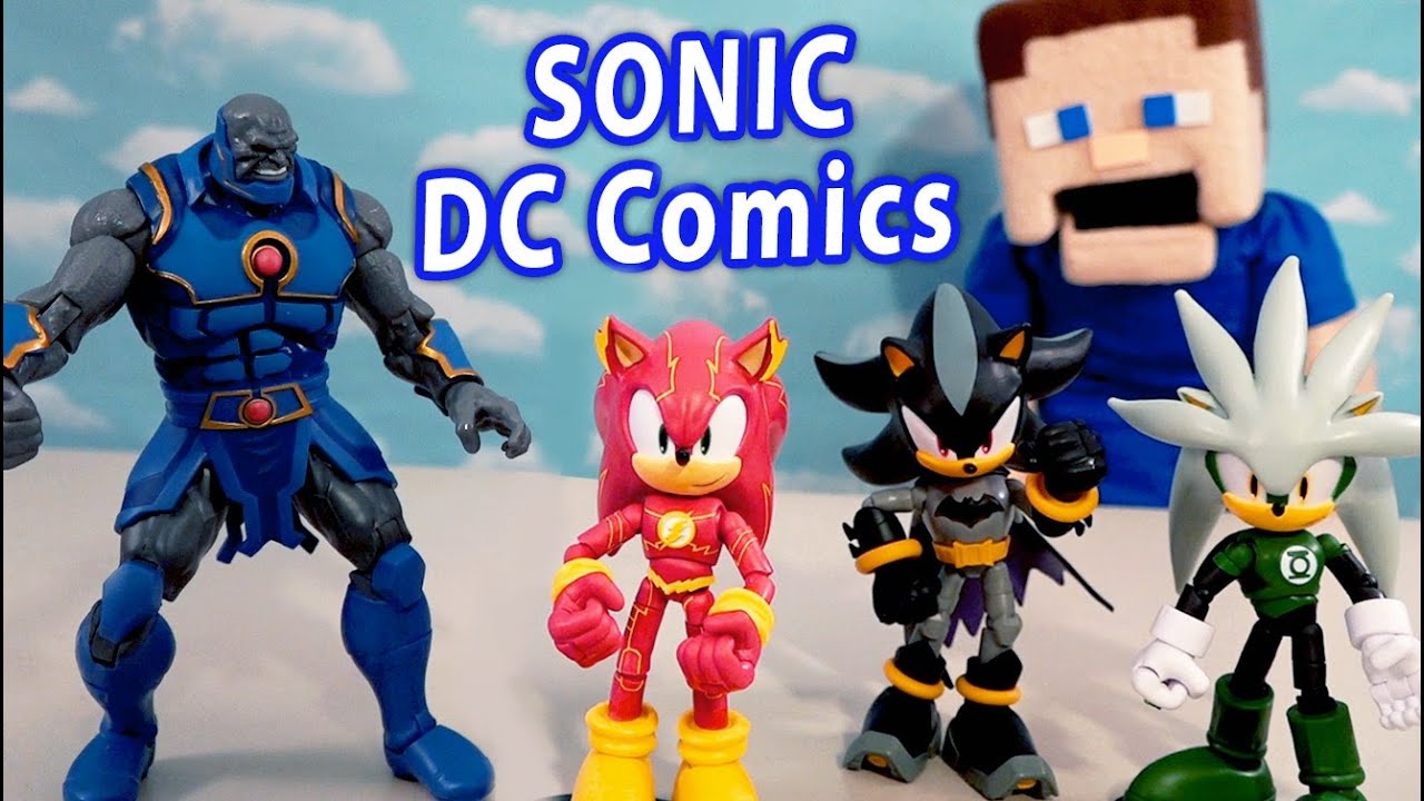 Ёж Соник из комиксов DC Justice League 5" кроссовер фигурки Jakks