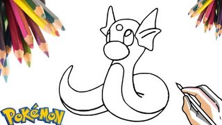 Como desenhar o DRATINI [Pokémon]