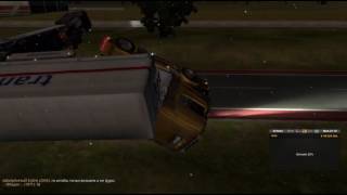 Euro Truck Simulator 2 Multiplayer - overtaking + ramming + blocking