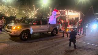 2023 Christmas parade in Toccoa GA