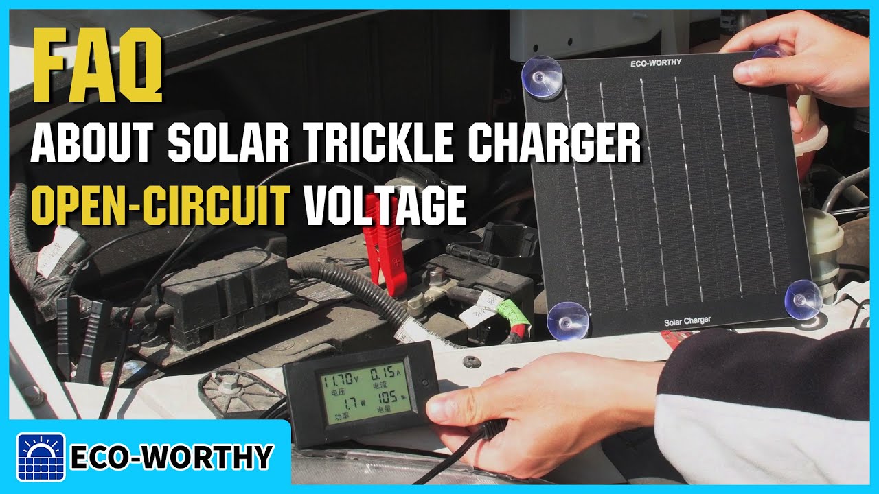 About Solar Trickle Charger opencircuit voltage YouTube