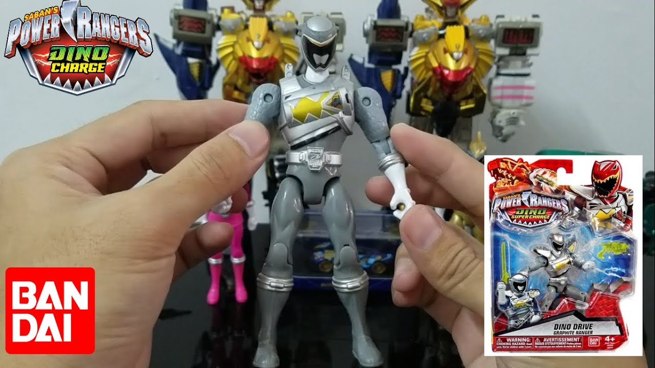 Review Power Rangers Dino Charge Dino Drive Graphite Ranger 5 Inch ...
