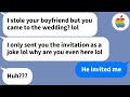 Apple my friend stole my boyfriend and married him she even invited me to the wedding