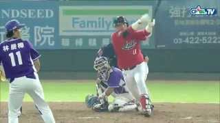 04/05 義大 vs Lamigo 四局下，義大更換兩名投手，仍抵擋不住桃猿攻下6分大局