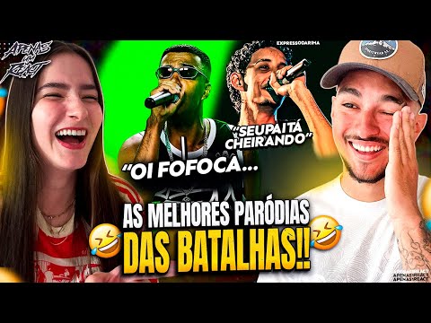 PARÓDIAS NAS BATALHAS DE RIMA! | Expressodarima | Apenas um react