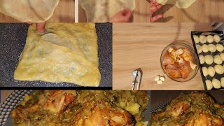 حصري على يوتيوب اول جزائرية تطبخ  رفيسة المغربية بالدجاج  و بأسهل طريقة طبق بزاااف بنيين ?