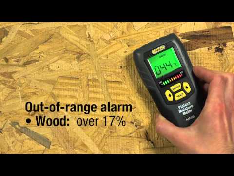 General Tools MM8 - Pinless LCD Moisture Meter with Tricolor Bar Graph