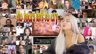 Ariana Grande no tears left to cry lyrics MV reaction / mashup