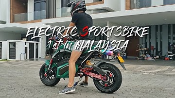 Electric Sportsbike in Malaysia | Acceleration footage | Gopro Hero 9 | Insta360 One X2 | Reno