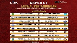 Jadwal 32 Besar Liga 4 Piala Presiden 2026