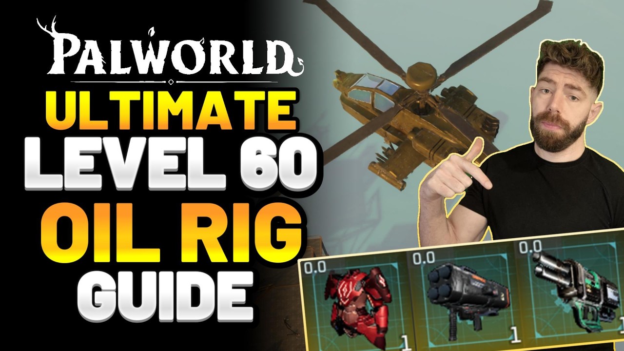 Palworld - The ULTIMATE Level 60 Oil Rig Guide: Pals, Gear, Chest Locations & More!