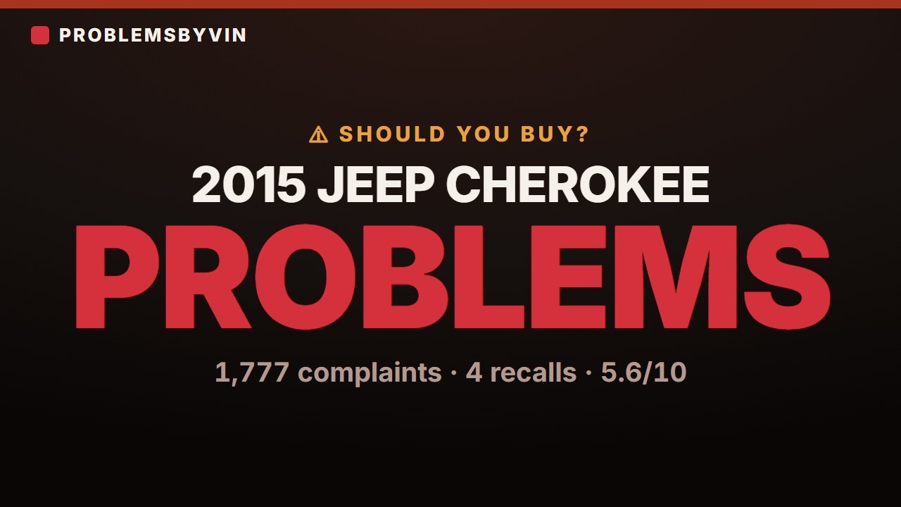 2015 Jeep Cherokee problems — video thumbnail