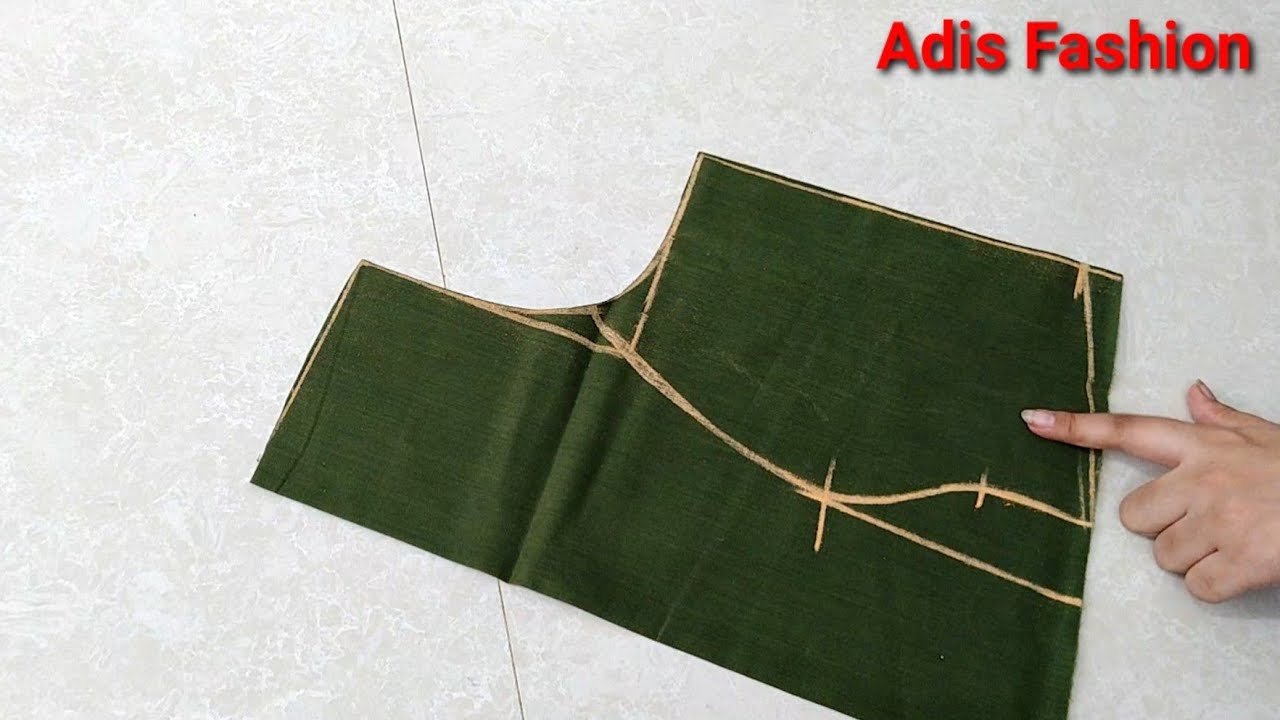 34" size princess cut back hook blouse full cutting tutorial YouTube