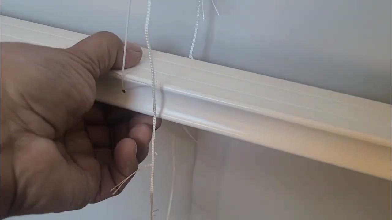 How to shorten a cordless mini blinds YouTube