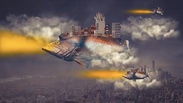 Fish Ship Photoshop Manipulation And Tutorial Concept Art Tutorial
