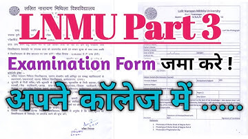 Lnmu part 3 examination form date extended 2022