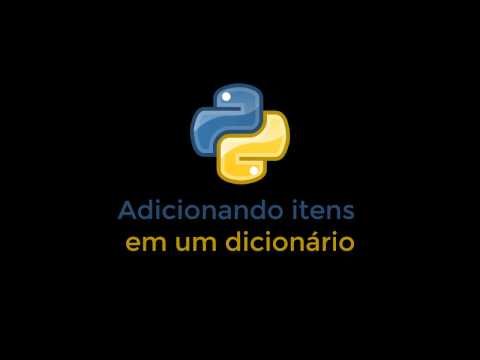 Pocket Python - Adicionando itens a um dicionário