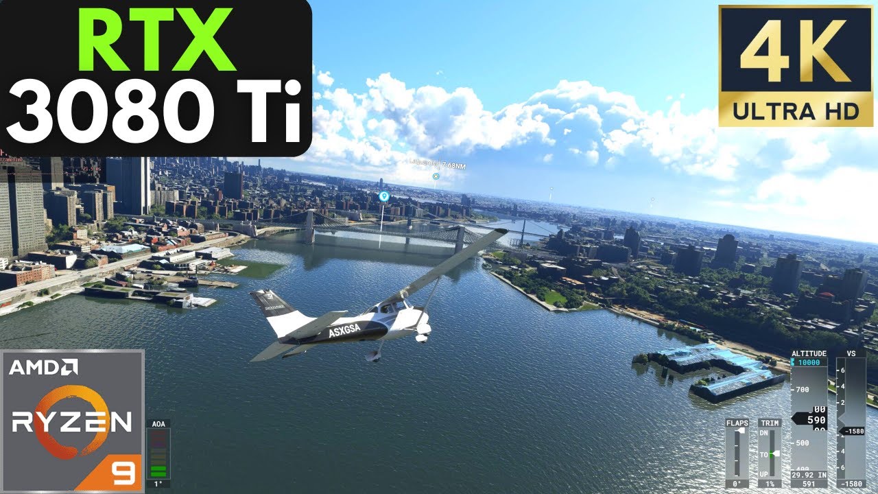 Microsoft Flight Simulator: RTX 3080 Ti + Ryzen 9 5950X | 4K | Ultra  Settings - YouTube