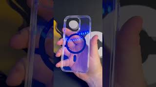 Spigen Ultra Hybrid Magfit Clear Case carbon Fiber  Iphone 14 Pro deep Purple spigencase