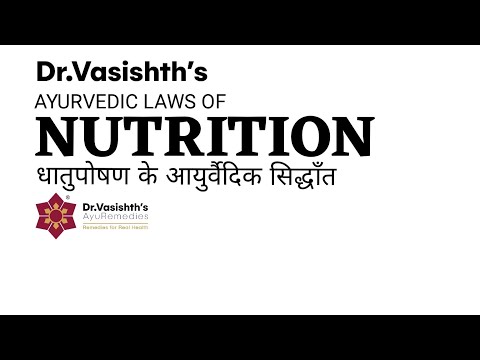 Dr.Vasishth's: Ayurvedic Laws of Nutrition (धातु-पोषण के आयुर्वैदिक सिद्धाँत) Dr.Vasishth's: Ayurvedic Laws of Nutrition (धातु-पोषण के आयुर्वैदिक सिद्धाँत)