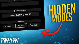 How to Get HIDDEN MODES in Spaceflight Simulator screenshot 3