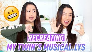Recreating My TWiN's Musical.lys! | The Caleon Twins