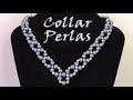 COLLAR DE PERLAS CAÍDA EN PUNTA. Curso de bisutería.