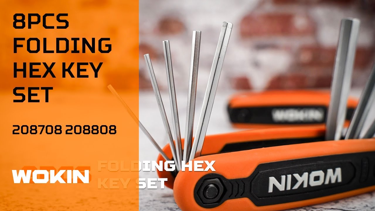 8PCS FOLDING HEX KEY SET - WOKIN TOOLS