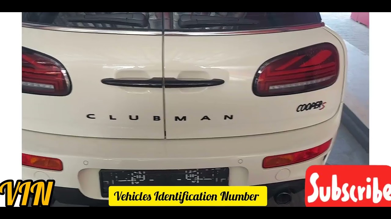 VIN CHASSIS NUMBER LOCATION FOR CLUBMAN 2021