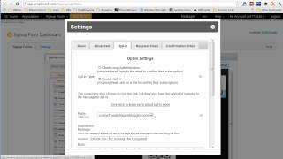 SimplyCast Tutorial: Configuring Double Opt-In