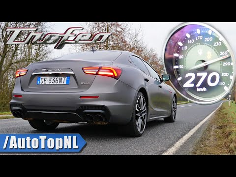 Maserati Ghibli TROFEO 580HP V8 | 0-270KM/H Acceleration POV & SOUND by AutoTopNL