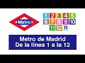 Metro de Madrid: de la línea 1 a la 12