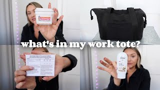 WHAT'S IN MY FLIGHT ATTENDANT TOTE BAG?! SHOWING YOU EVERYTHING I BRING TO WORK.