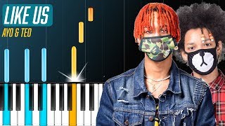 Ayo & Teo - "Like Us" Piano Tutorial - Chords - How To Play - Cover screenshot 2