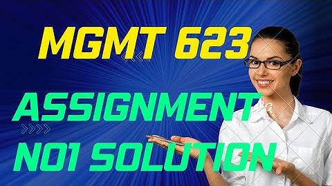 MGMT623 Assignment No 1 Solution @ACADEMIA.EDUCATION