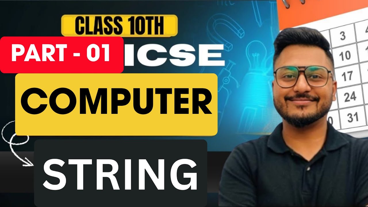 STRING | ICSE Class 10 | COMPUTER | #yashsirkifauj - YouTube